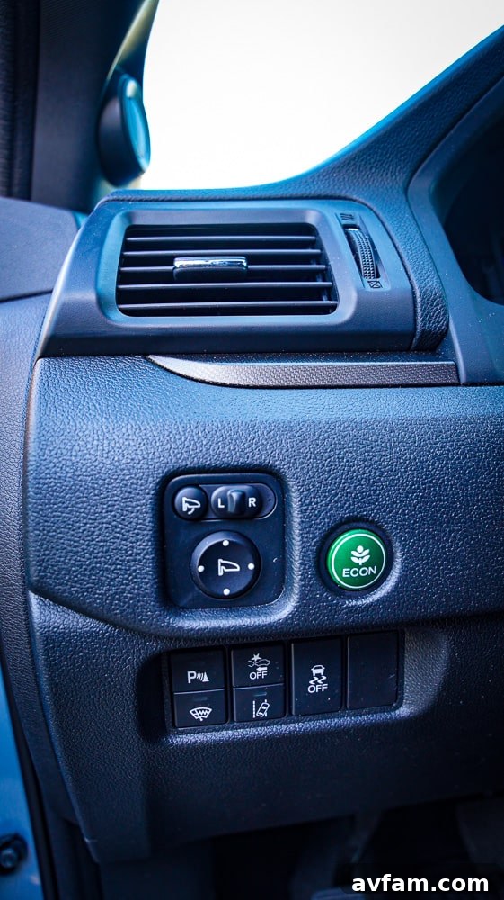 Honda Passport Rear Seats Rear seats of the 2022 Honda Passport, showcasing legroom and comfort.