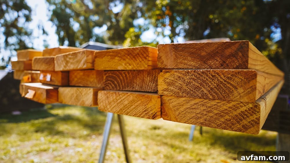 Close-up of the smooth, tight grain of redwood deck boards, highlighting their natural beauty