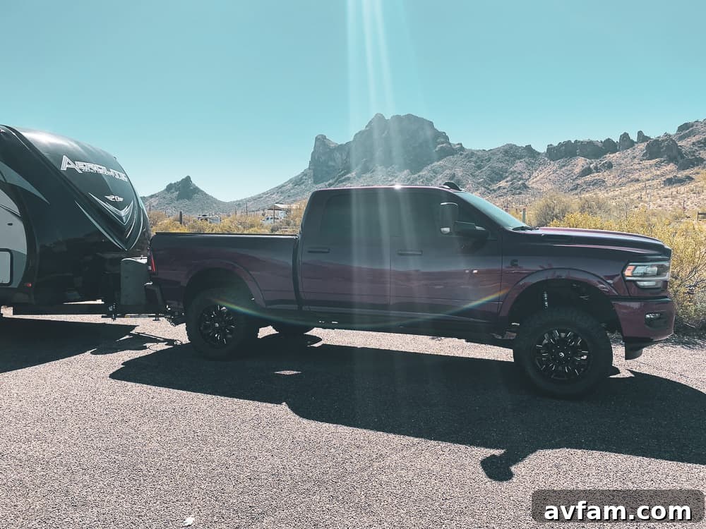 2020 Ram 2500 with Air Lift LoadLifter 7500 XL installed
