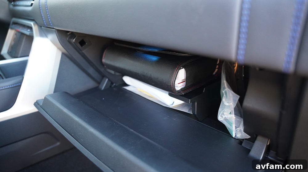 The Tundra's rear profile with its tailgate lowered, revealing the spacious bed.