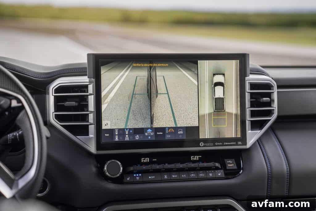 The customizable 12.3-inch digital instrument cluster displaying vital vehicle information and an engaging graphic.