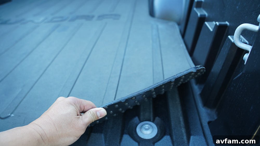 A view of the Tundra's center console with gear selector and drive mode controls.