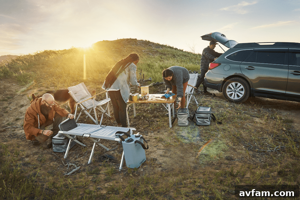 Dometic Go Collection setup with camp chairs and table