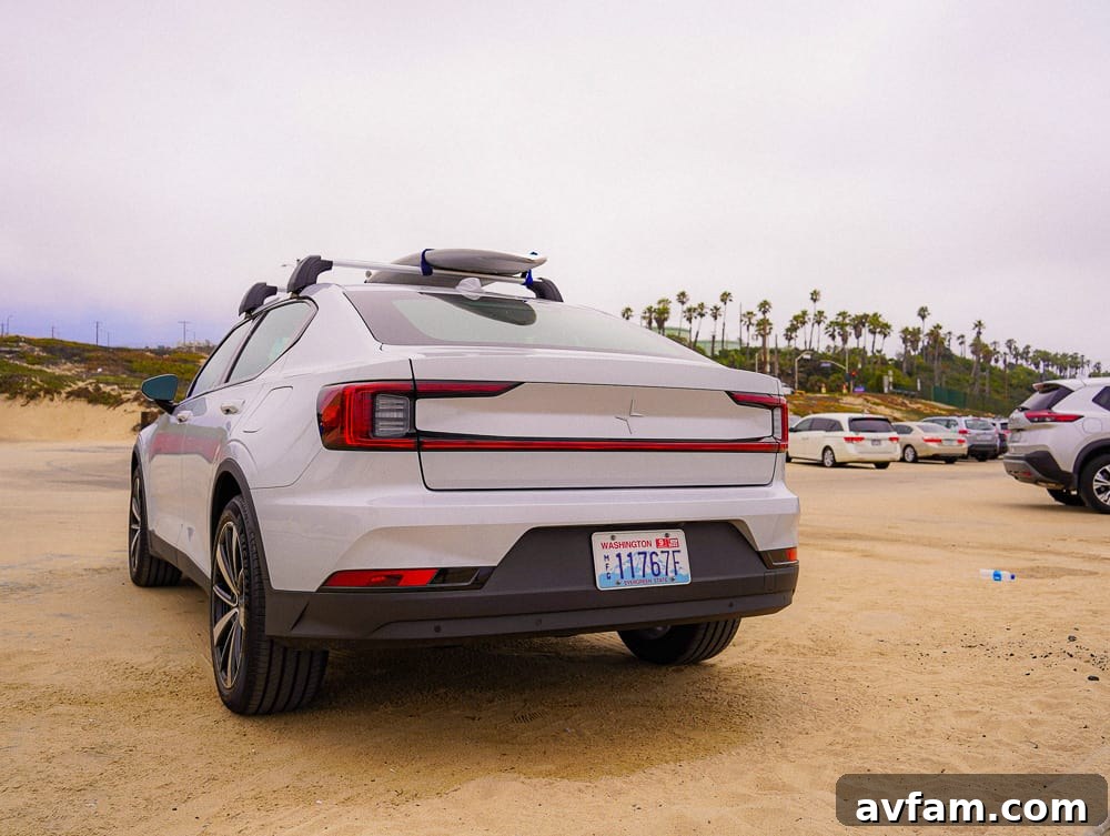 Polestar 2 with its minimalist and elegant key fob