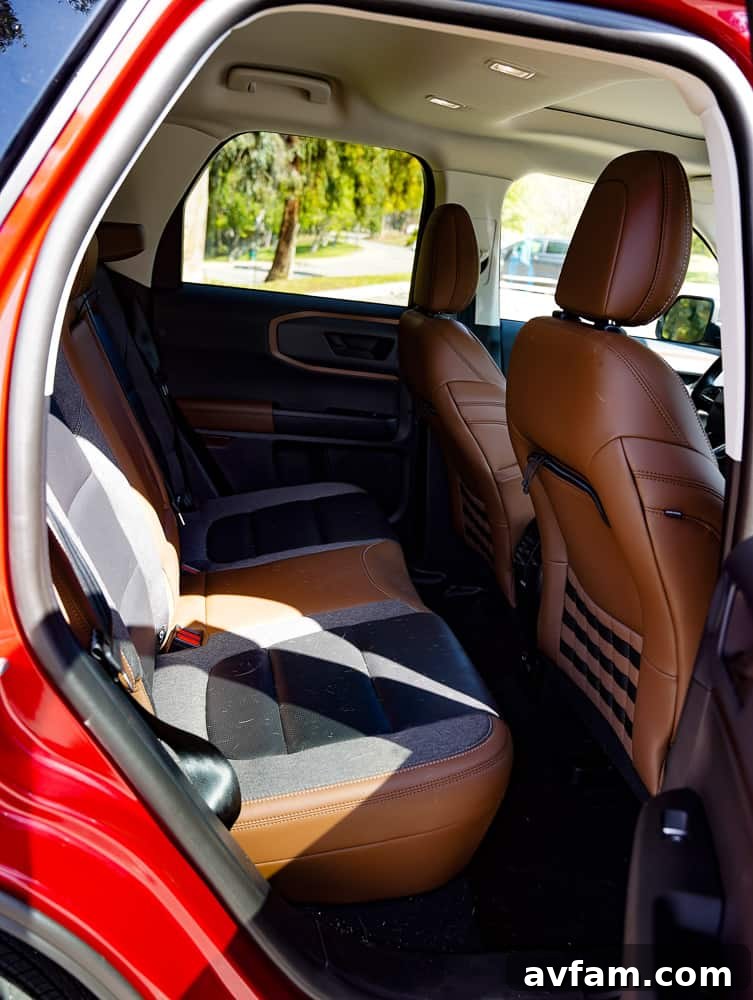 Detailed shot of the Bronco Sport's roof rack system, emphasizing its adventure readiness.