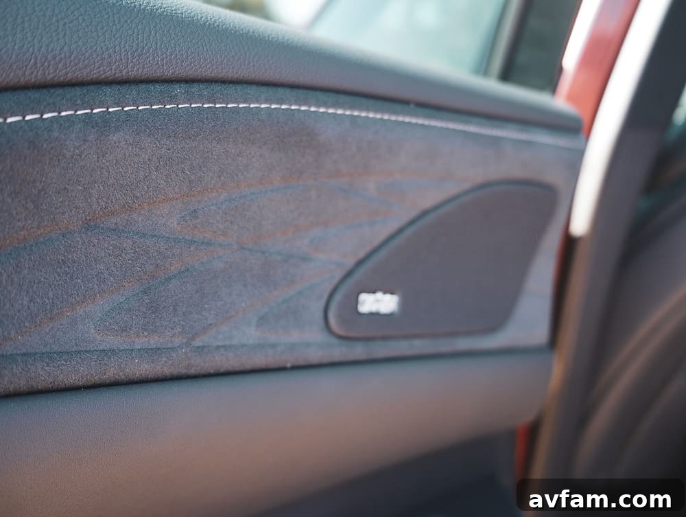 Close-up of the Lexus RX 500h F Sport Performance badge on the fender.