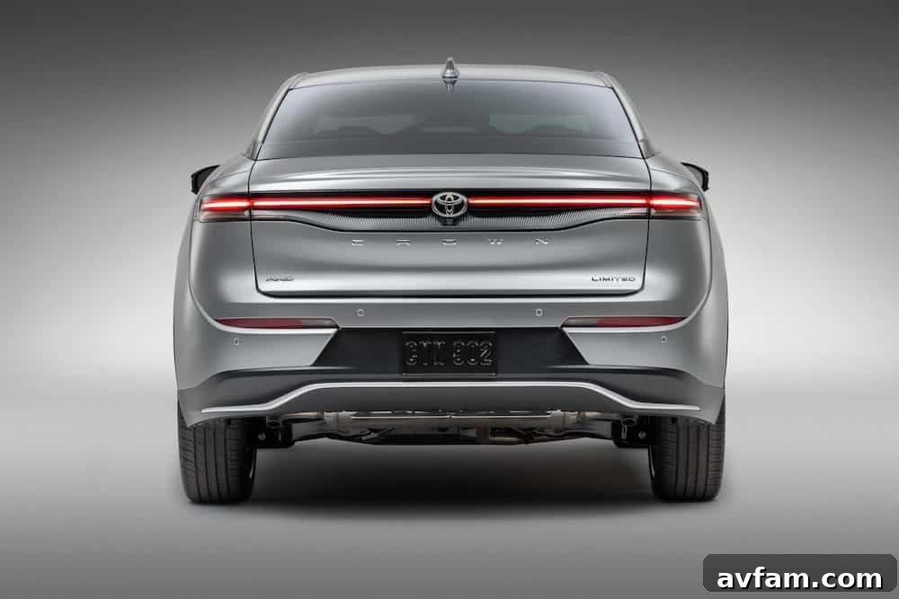 Toyota Crown Artistic Shot Press photo of the 2023 Toyota Crown in a more artistic setting.