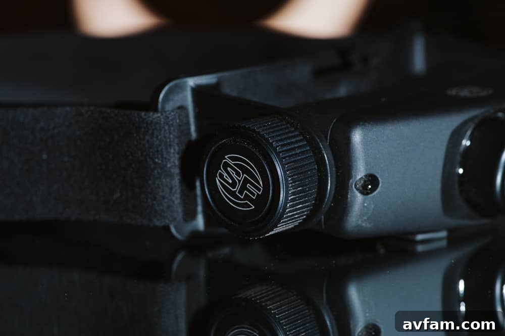 Surefire Maximus Build Quality Surefire Maximus headlamp close-up, illustrating build quality