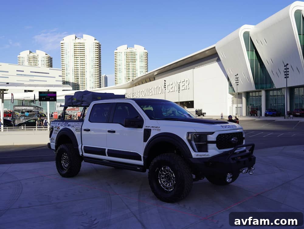 SEMA Striking Design Another custom full-size truck build at SEMA with striking design