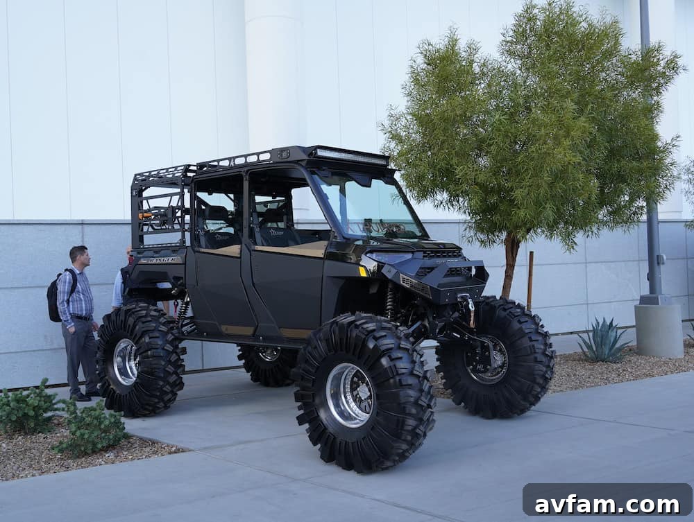 SEMA Specialized Tires Custom off-road truck with specialized tires and wheels at SEMA