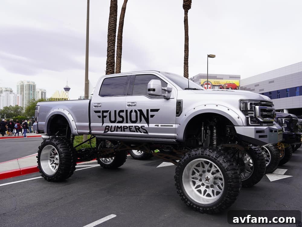 SEMA Aftermarket Accessories Custom SEMA truck showcasing innovative aftermarket accessories
