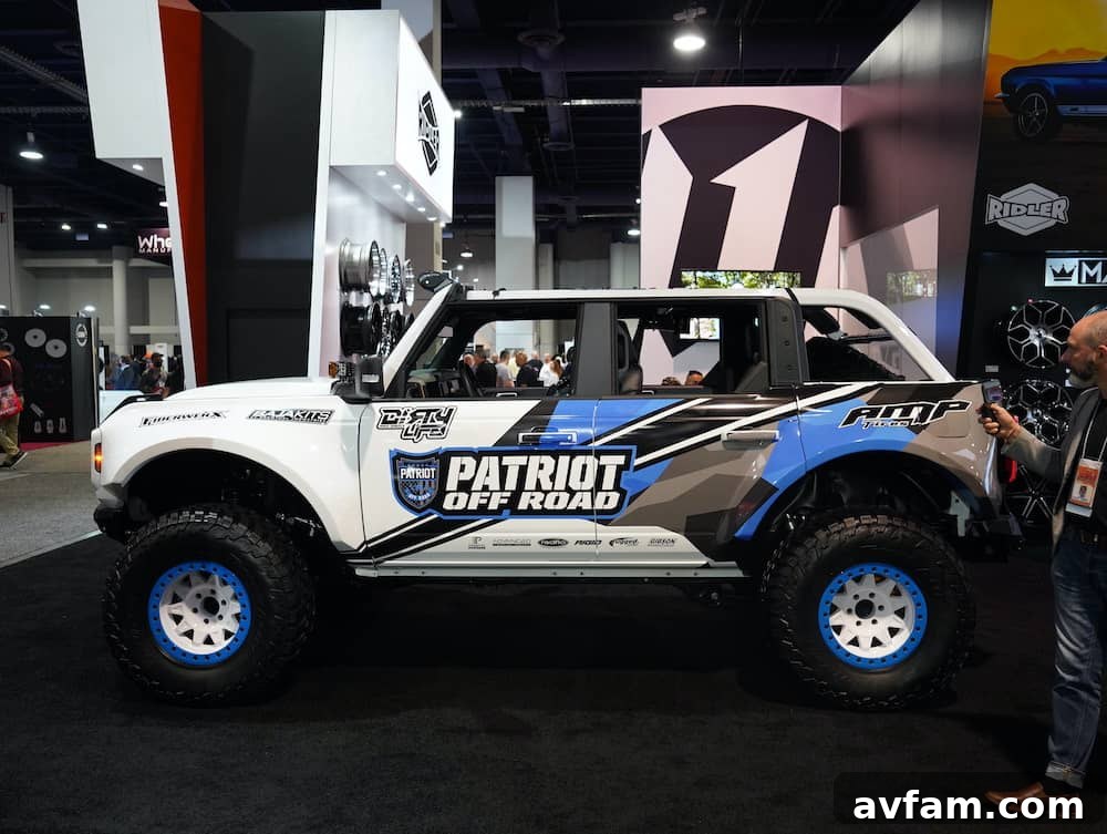 SEMA Build Quality Final image of a custom truck, highlighting overall aesthetic and build quality at SEMA