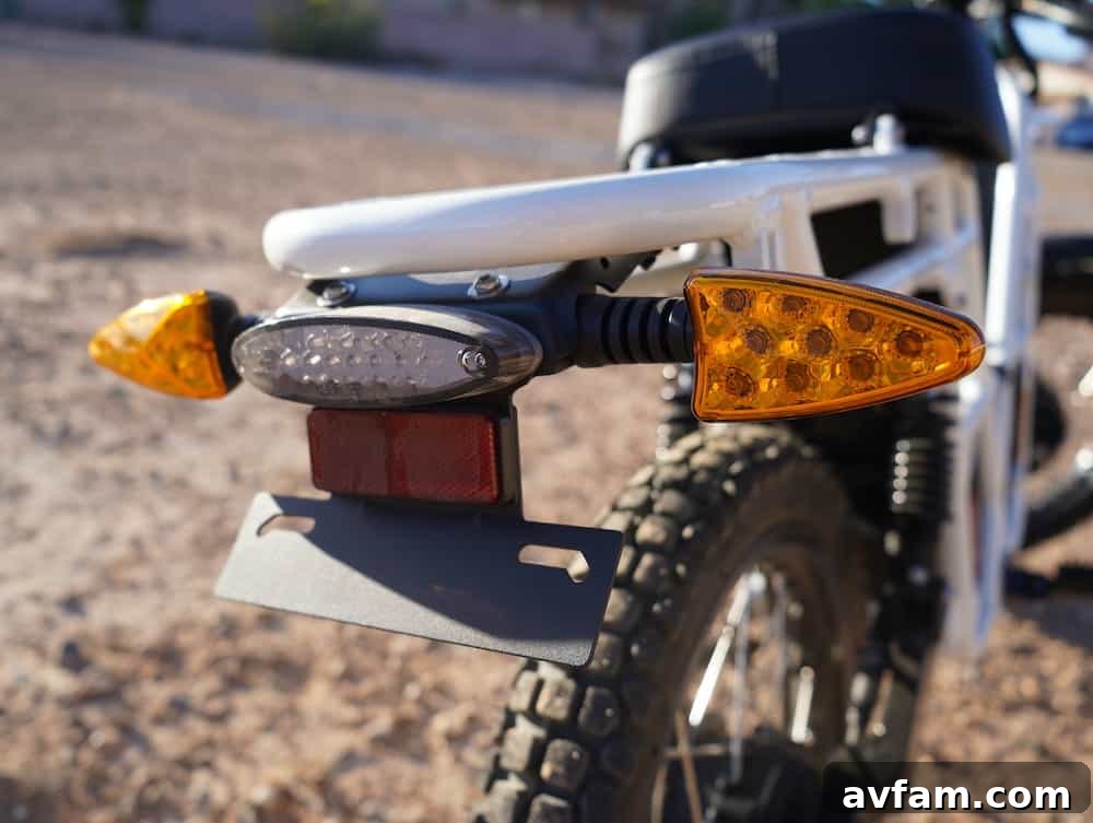 UBCO 2x2 electric bike on a remote desert road