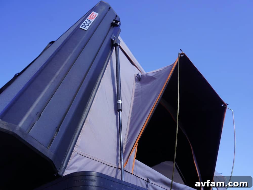 Condor Overland with Awnings Roofnest Condor Overland with rainfly awnings extended