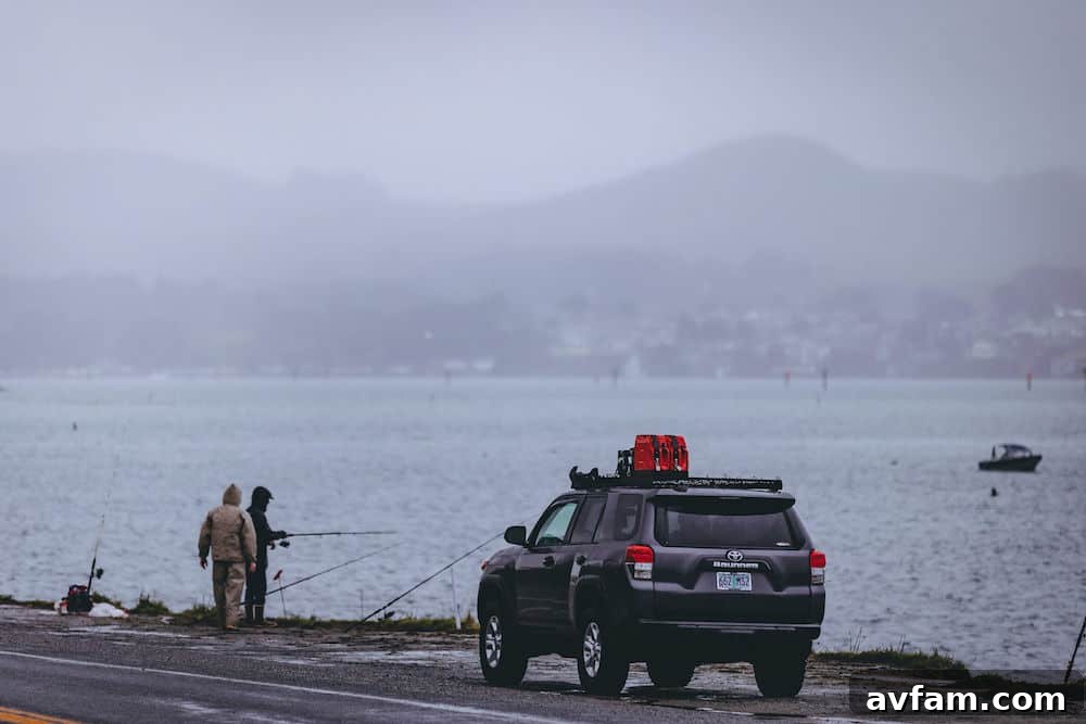 Family by a pier in Helly Hansen jackets