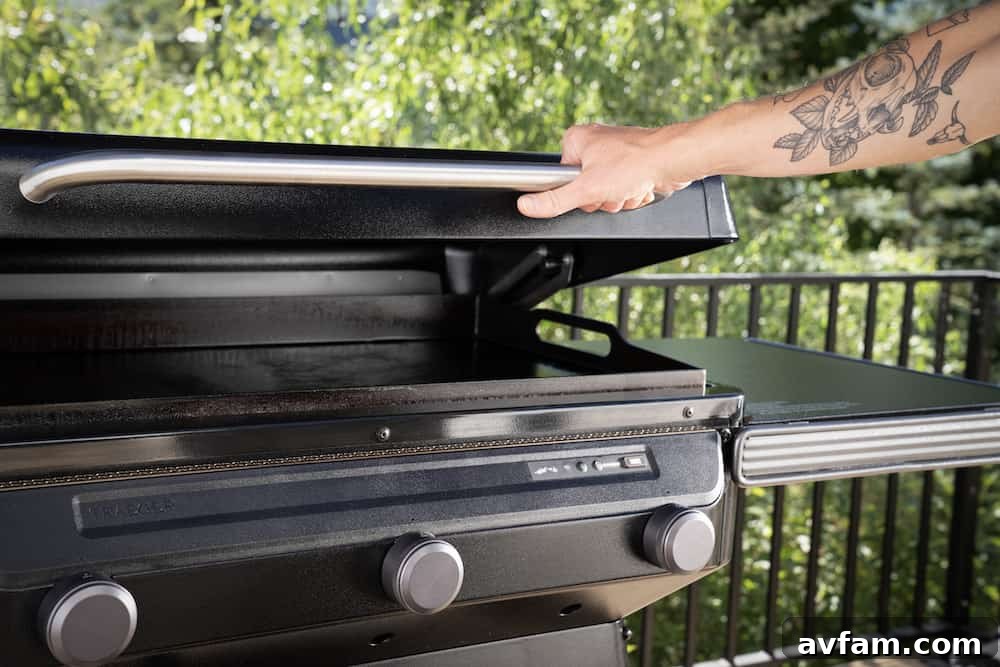 Traeger Flatrock Griddle in action