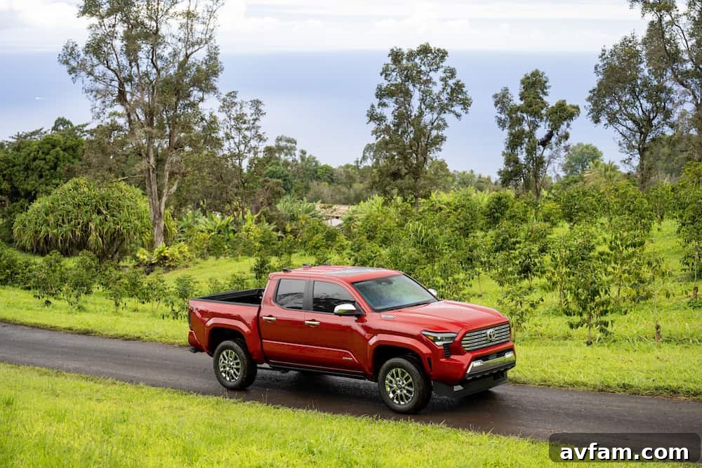 2024 Toyota Tacoma Limited interior with large screen