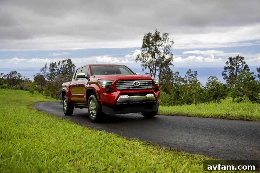 Close up of 2024 Toyota Tacoma Limited interior details