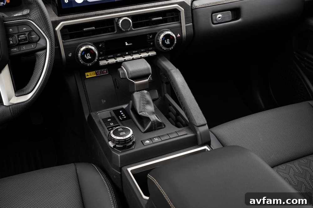 Rear seats of the 2024 Toyota Tacoma Limited