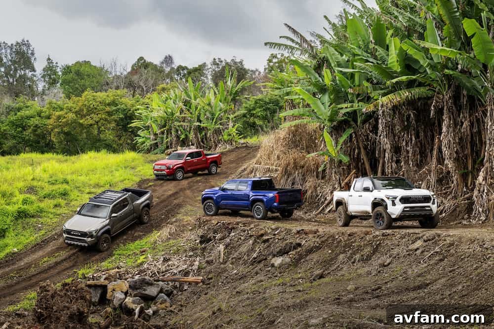 2024 Toyota Tacoma towing a trailer