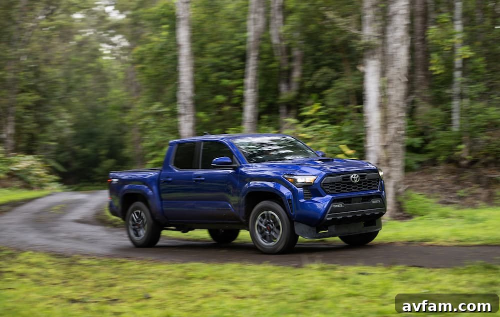 Engine bay of the 2024 Toyota Tacoma