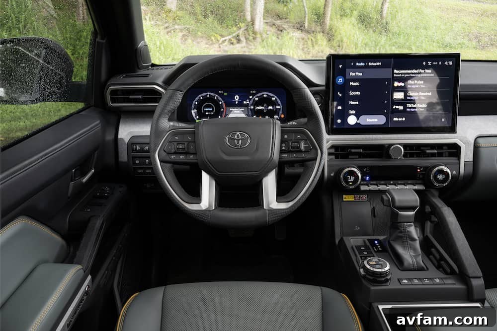 2024 Toyota Tacoma Trailhunter navigating a forest trail