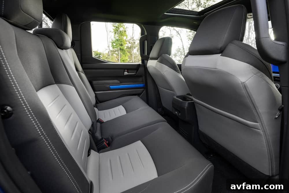 Interior view of the 2024 Toyota Tacoma Sport