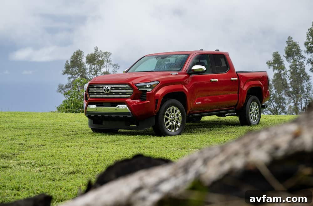 Front 3/4 view of the 2024 Toyota Tacoma Limited