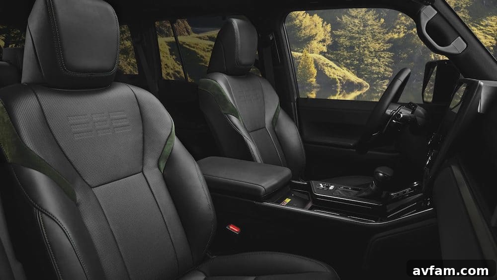 Interior view of the 2024 Lexus GX dashboard, showcasing the large central display and luxurious cabin
