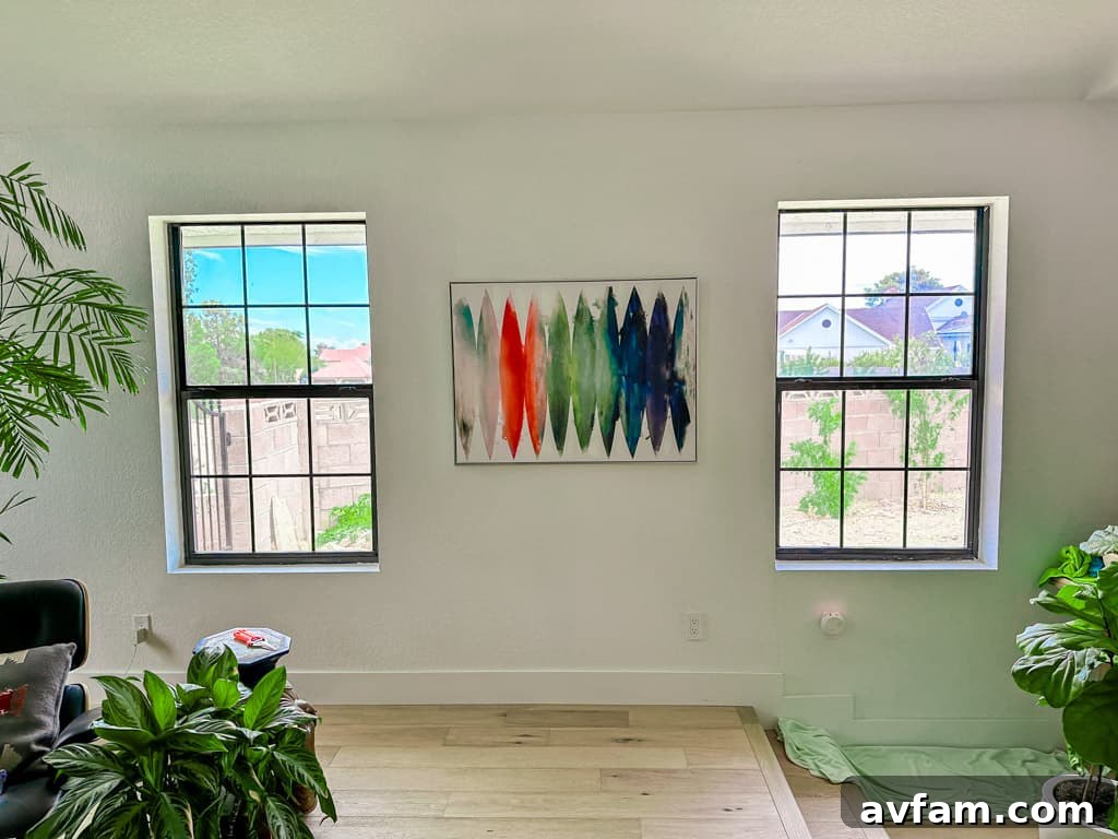 Interior view through a window with XPEL Clear View Plus 70, showing a clear outdoor scene.