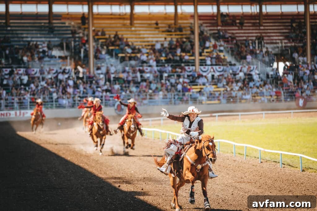 Dynamic Duo Two horses and riders in motion, demonstrating the dynamic nature of rodeo events