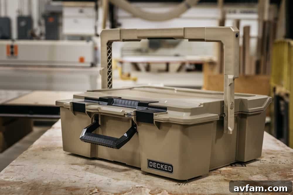 Overland setup featuring DECKED storage solutions.