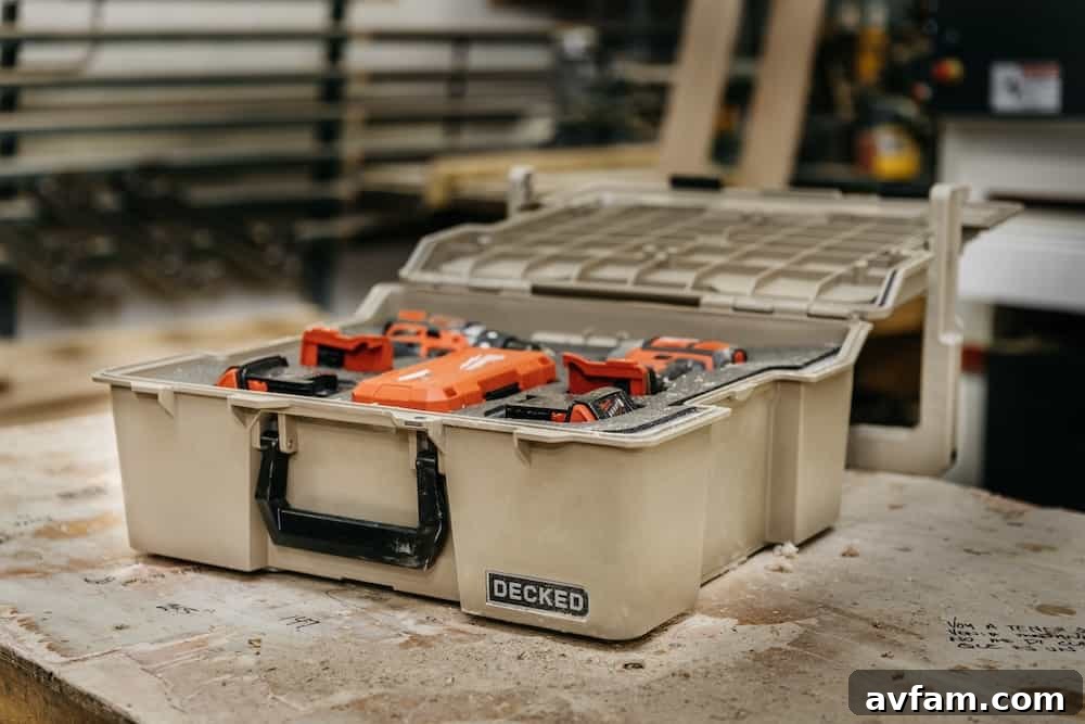 DECKED Drawer System's durable material and build quality.