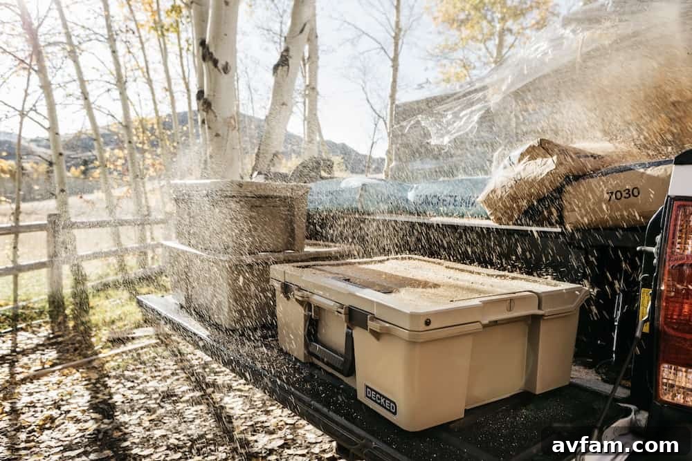 Final image of DECKED Drawer System empowering truck owners.