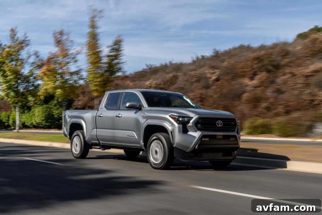 2024 Toyota Tacoma interior with steering wheel