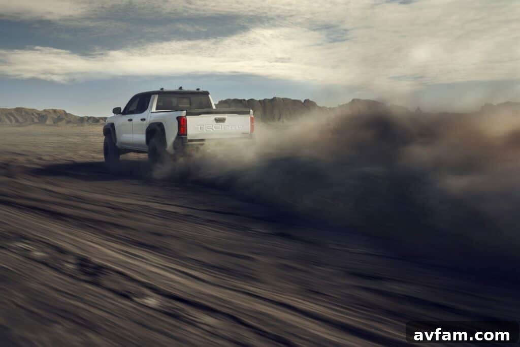 2024 Toyota Tacoma on rough terrain