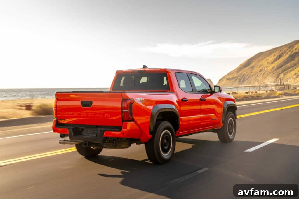 2024 Toyota Tacoma interior with large screen