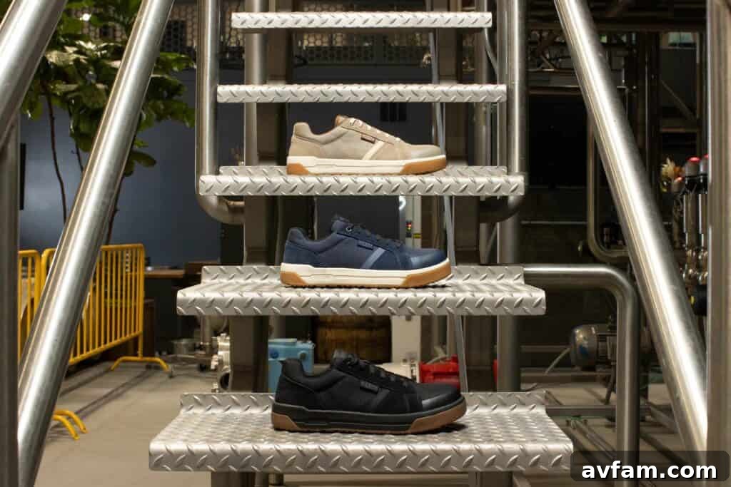 KEEN Utility Kenton: The Ultimate Work Shoe for DIYers A stylish KEEN Utility Kenton work shoe designed for DIY enthusiasts, showcasing its modern aesthetic and sturdy construction.