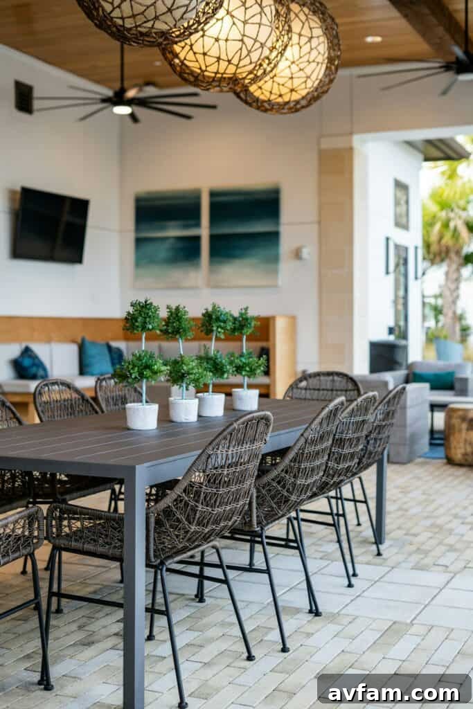 stylish and functional outdoor space