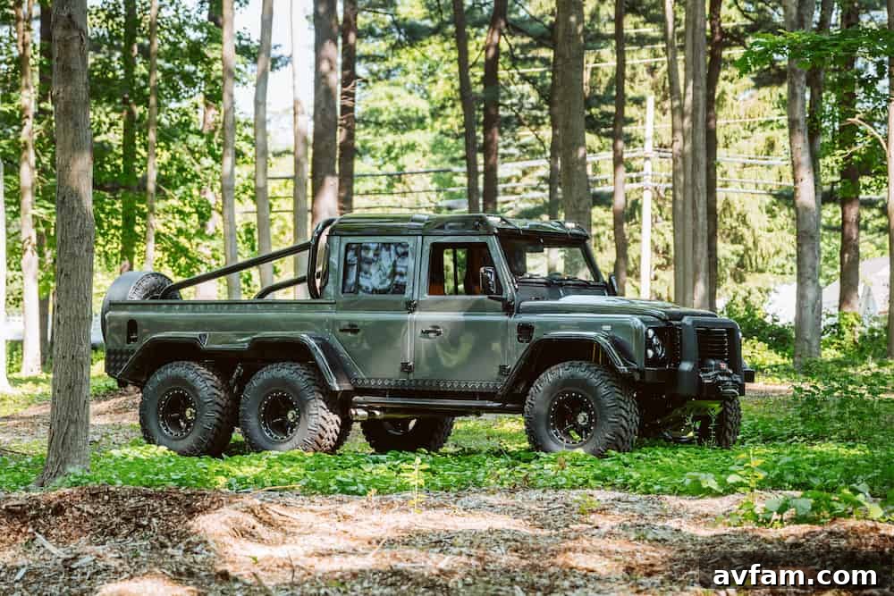 Another view of the Manz Defender 6x6 off-road