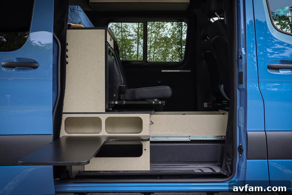 Alpaca Van Side Profile Alpaca camper van exterior side profile in a natural setting