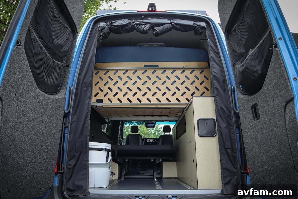 Alpaca Van Dinette Alpaca camper van interior showing the dinette setup