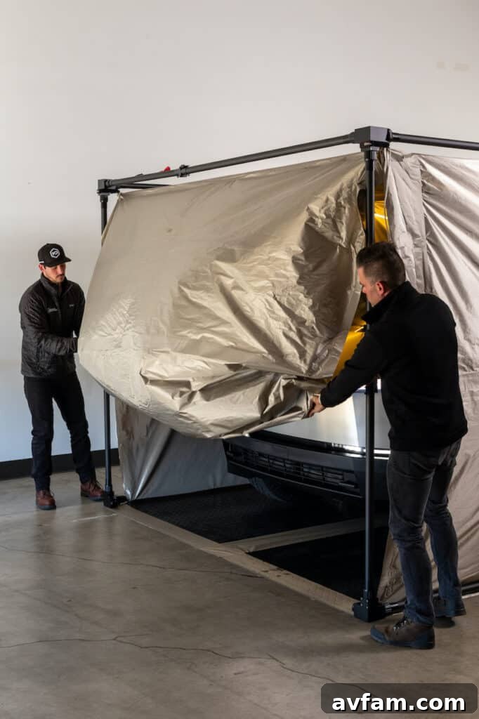 CYBERCYLENT Car Cover with convenient side opening for vehicle access