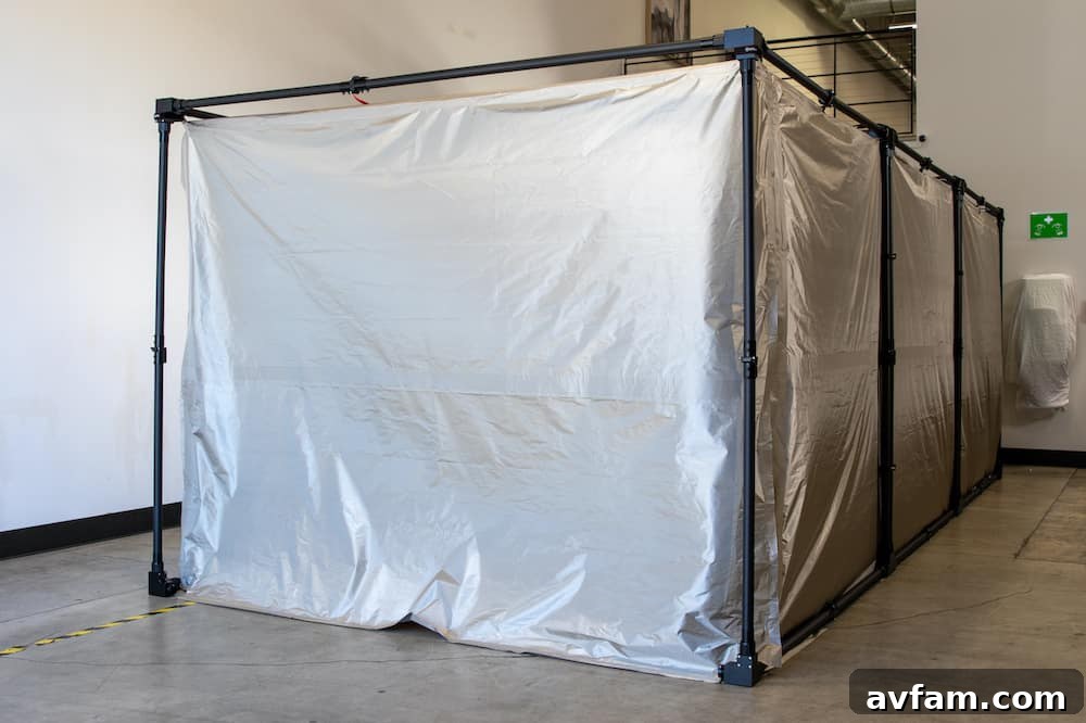 CYBERCYLENT Car Cover providing full EMP shielding for an SUV