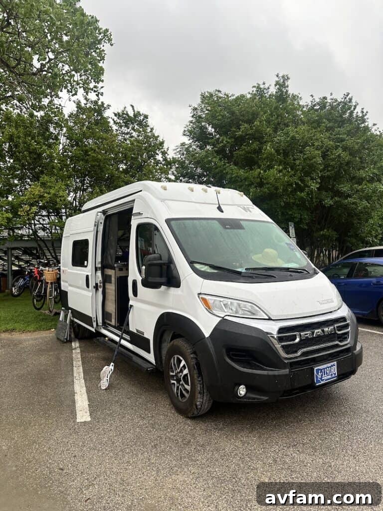 The spacious and comfortable interior living area of a Blacksford RV.