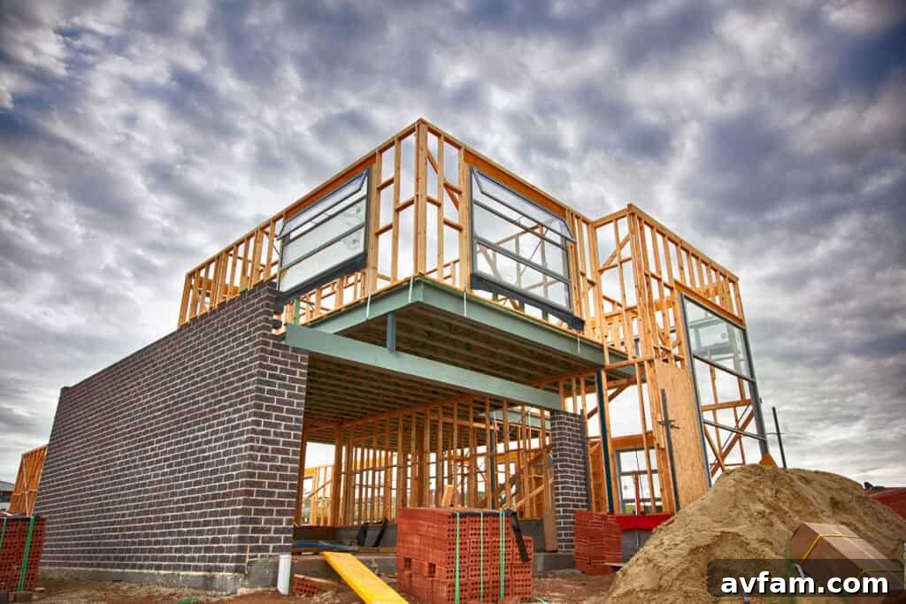 Strategic Planning for Home Builders A person looking at architectural plans, symbolizing home building and strategy.