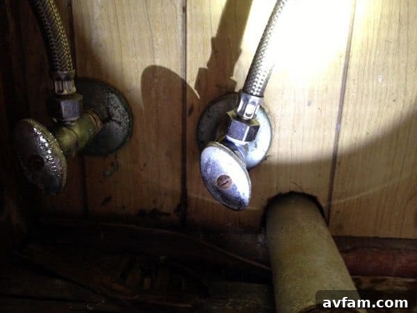 Turning Off Cold Water Supply for Filter Installation