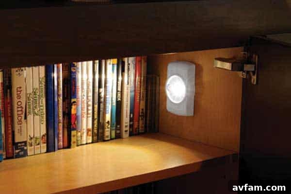 Enhance your home with discreet under-cabinet lighting under-cabinet-book-shelf
