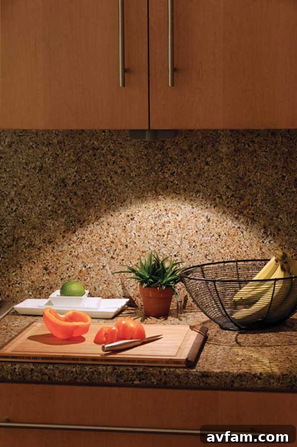 Brighten your kitchen countertops with ease Under-cabinet-Kitchen-light
