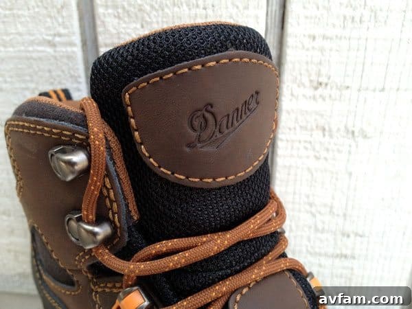 Danner Vicious GTX Work Boot Tongue Detail